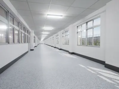 Japanese School Building - Environment Low-poly 3D model