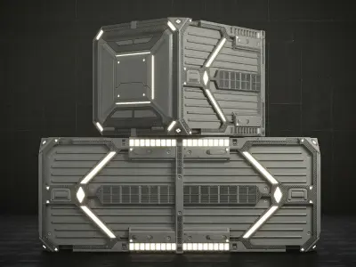  Sci-fi Container Set 