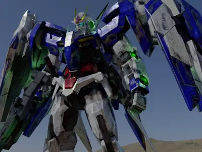 Gundam OO Raiser damaged 3D 3D model