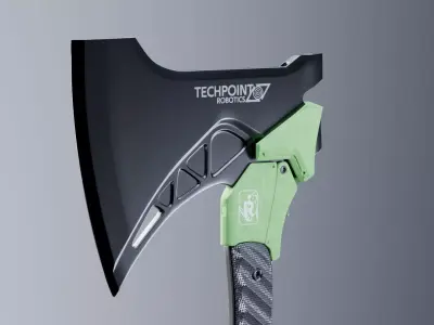 Futuristic Tactical Axe 3D model