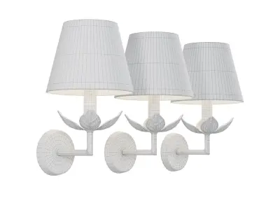 Carrick Leaf Wall Light 3D model