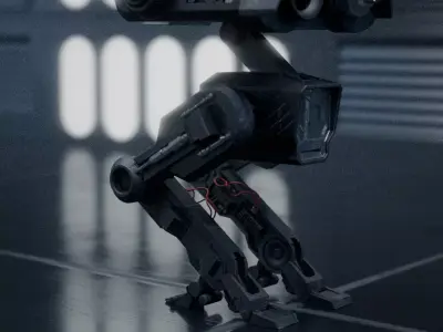 BD-1 Rigged model from the Star Wars Jedi series 3D model