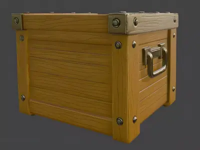 Wooden chests FREE Free low-poly 3D model