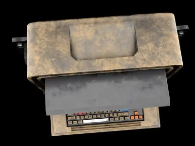 Sci-fi Monitor4 Low-poly 3D model