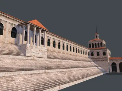 The Circus Maximus Rome 3d Model Low-Poly Game-Ready  Low-poly 3D model