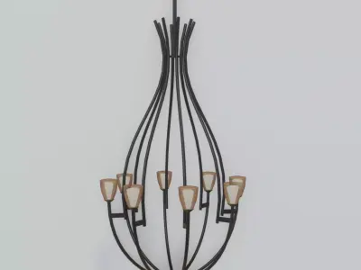 Classic Chandelier 3D model