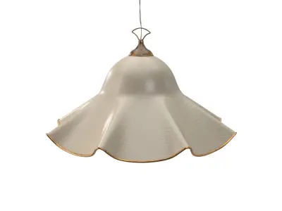 Italian Chandelier Handkerchief Murano Glass Incamiciato PBR 3D model