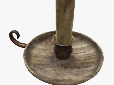 Candle Holder Low-poly 3D model