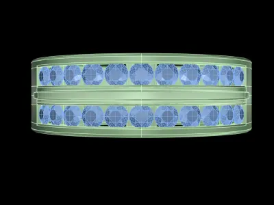 light weight  Yellow gold diamond rings-PR-450-DIA 3D print model