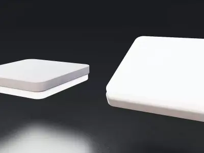 Modern Square LED Ceiling Light Low-poly 3D model