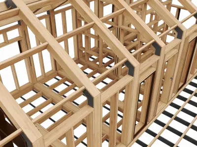 Barn house n3 3D model