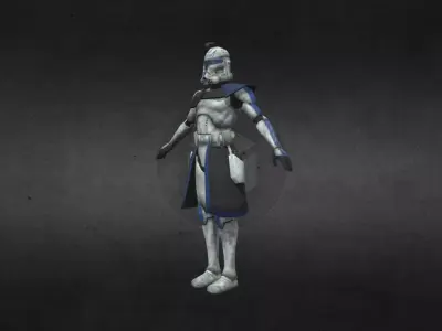 Captain Rex Low-poly 3D model