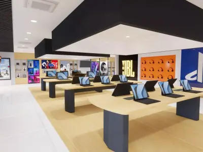 ELECTRONIC STORE DESIGN 3D model
