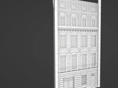 Haussmann facade Free 3D model