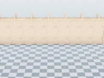 geometry nodes procedural medieval bridge generator 3D model