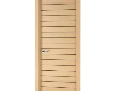 Light Wood Modern Door 3D model