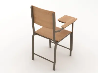 Classroom Chair 3D model