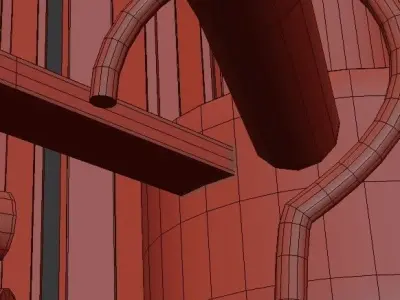 Nessa Round Chandelier 2 3D model