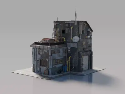 Neighborhood House Building 9 3D model