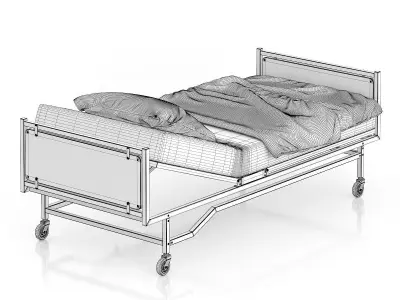 Hospital Bed 3D model