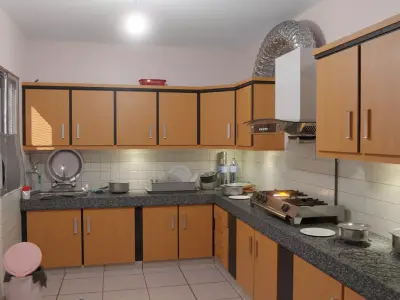 Kitchen Interior 3D model