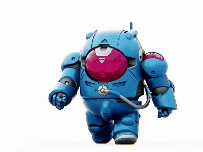 AMONG US CONCEPT CHARACTER C   RIGGED 3D model