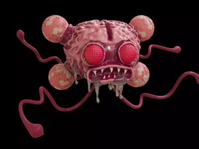 Brain Monster - Cerebro Monstro 3D model