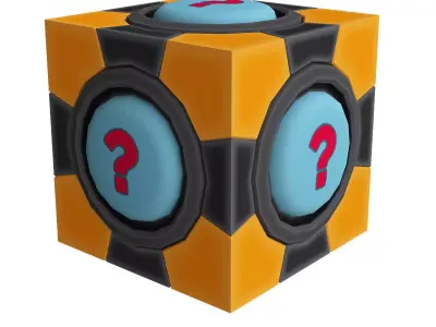 Box and capsule animation 3d model Low-poly 3D model