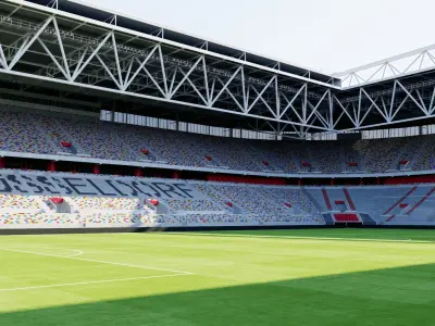 Merkur Spiel-Arena - Fortuna Dusseldorf - Germany 3D model