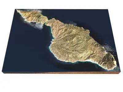 Santa Catalina Island  California USA 3D model