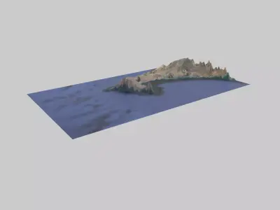 DAKAR City Low-poly 3D model