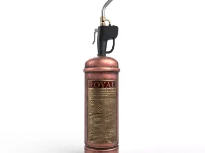 fire extinguisher Low-poly 3D model 48