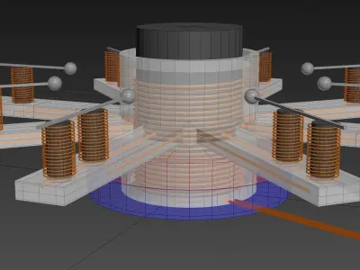 UHF - Deca-Hexa Doorbell - Concept 3D model