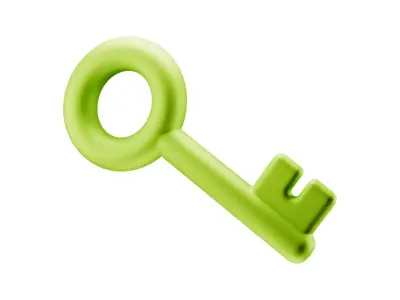 Key Icon Low-poly 3D model