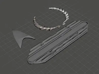 Star Trek Starfleet Academy Kanzler Abzeichen 3D print model