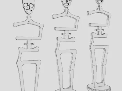 Floor hanger Skeleton 3D model