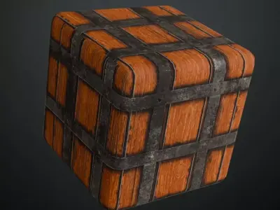 High-Gloss Varnished Pine Wood Planks PBR Texture