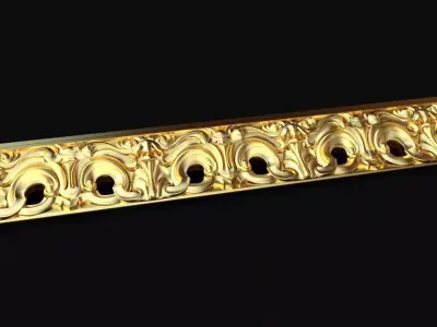 carved baguette  3D model get