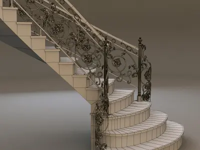 classical Staircase 3D model