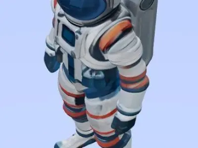 Lowpoly astronaut 3D model
