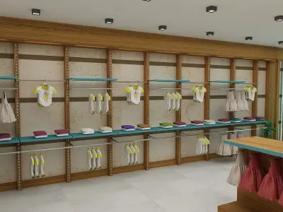 clothing shopping 3D model