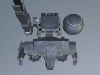 ROBOT with two legs Low-poly 3D model
