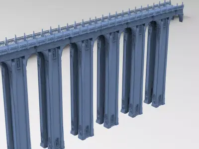 Bridges connection Tall 3D model