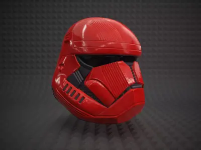 Sith Trooper Helmet - Star Wars The Rise Of The Skywalker Low-poly 3D model