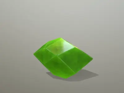 Crystal Set Low-poly 3D model