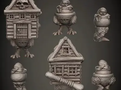 Baby Yaga --Support Free-- 3D print model