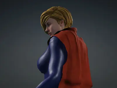 Super Girl From Elseworlds Low-poly 3D model