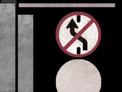 STREET SIGN  Low-poly 3D model