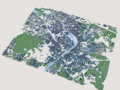 Eskilstuna City Sweden 3D model