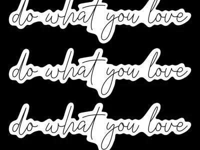 Do What You Love Neon Sign 3D model